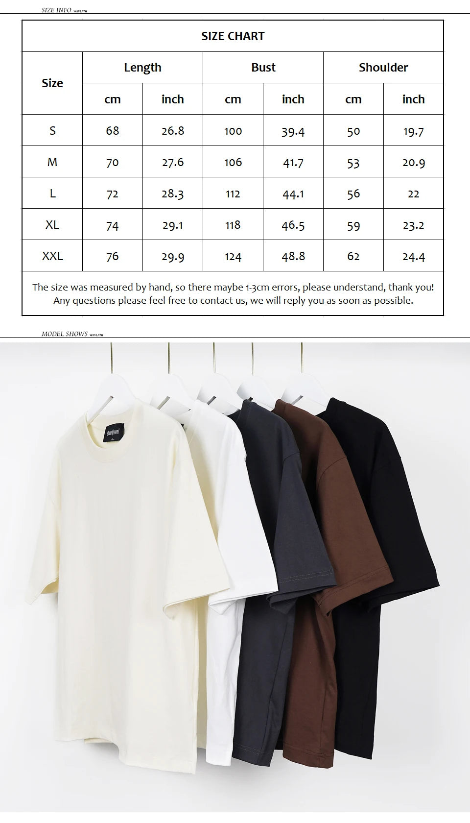 Playeras Oversized Unisex para hombres y mujeres "Fashion Clothing"